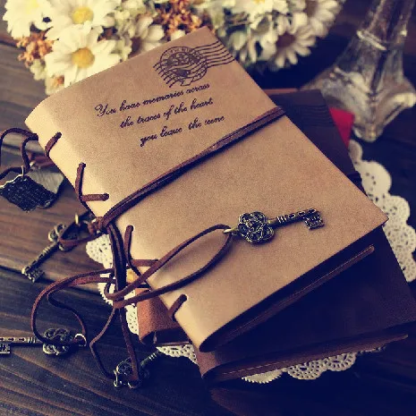 

Vintage Leather 320 pages Sketchbook Bullet journal Notebook paper Weekly Planner Accessories Stationery Diary Agenda 01646