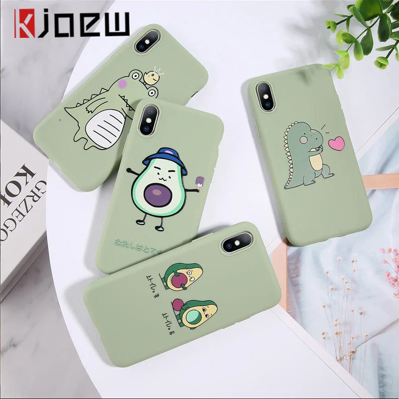Чехол-накладка KJOEW для iPhone X 7 8 6S plus XR 11 Pro XS Max силиконовый в ассортименте. |