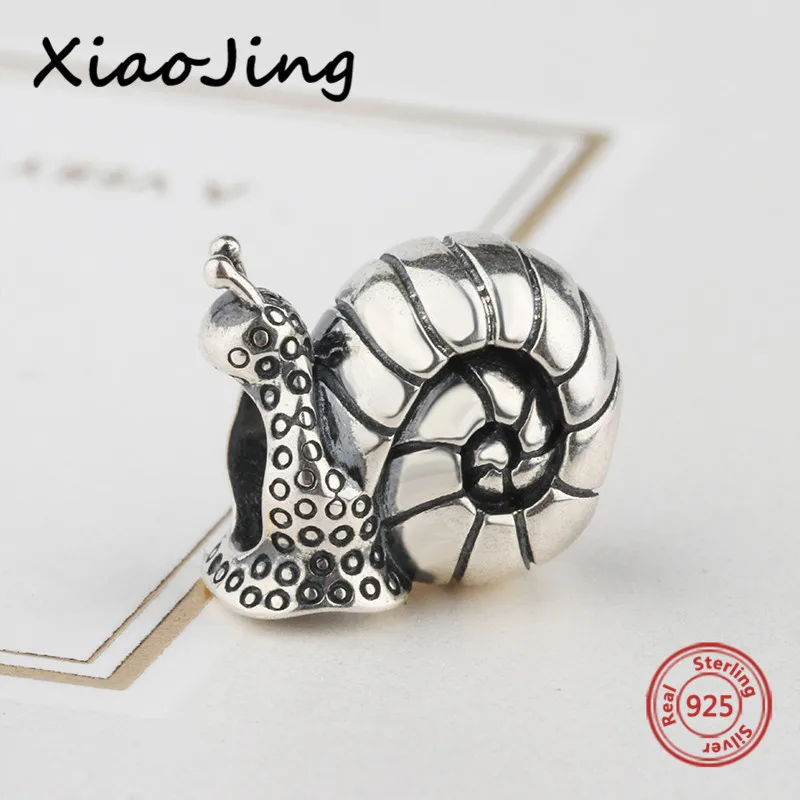 New arrival 925 Sterling Silver snails Charm Bead Fit authentic pandora Bracelet bead fashion Jewelry making for women gifts