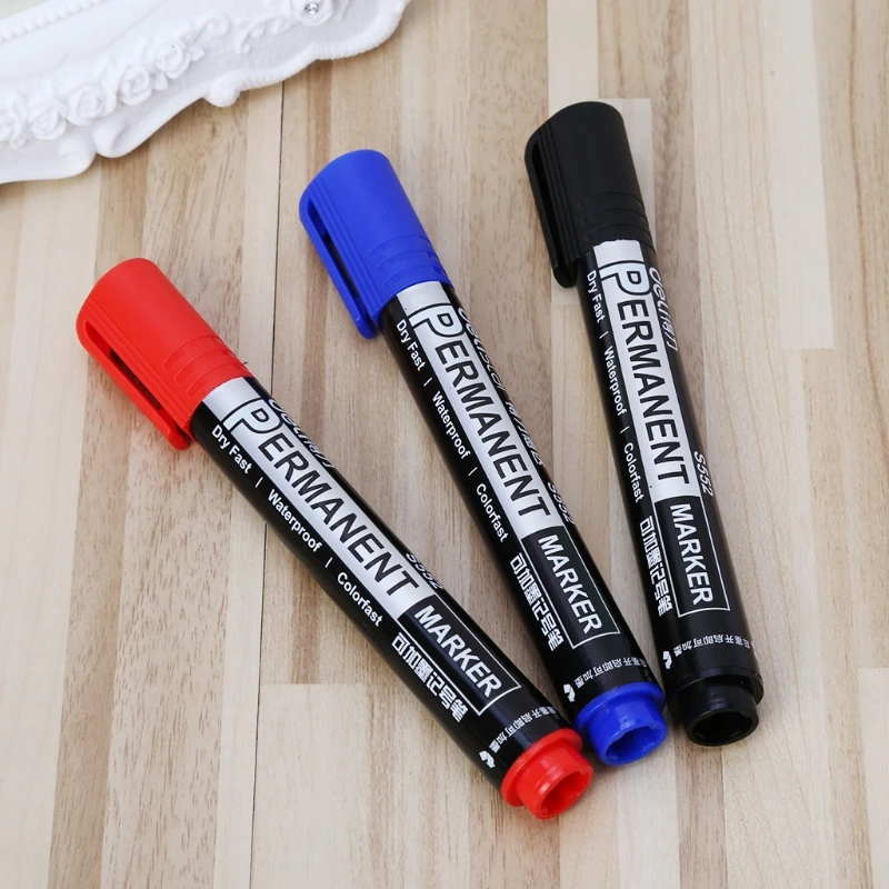 Водонепроницаемый маркер с перманентной краской ручка на масляной основе средняя точка чернил многоразового использования LX9A