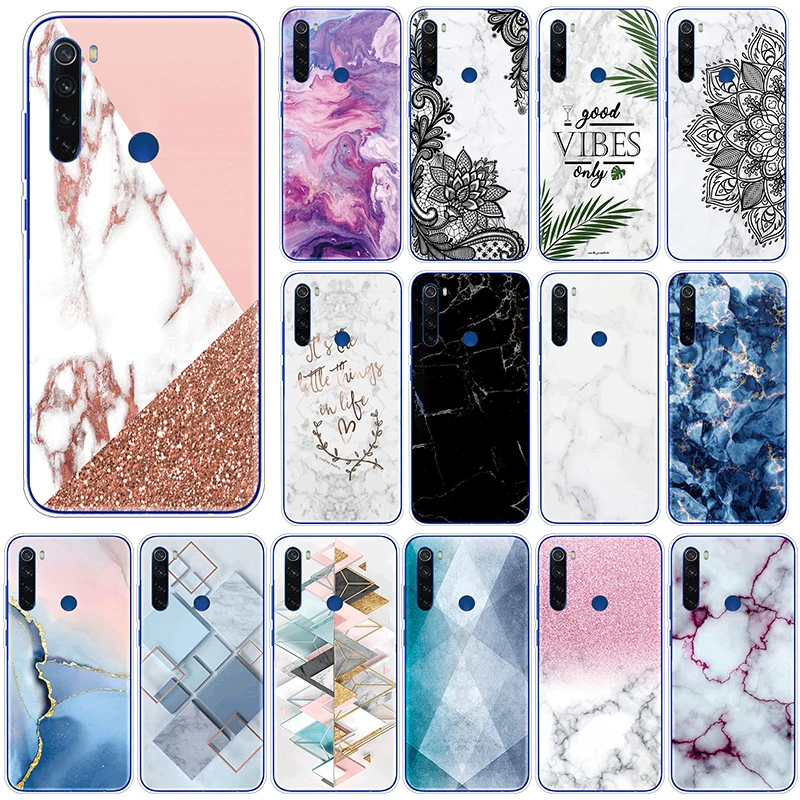 Мраморный чехол из ТПУ для Xiaomi Redmi Note 8 T мягкий силиконовый накладка Xiomi RedmiNote8T Note8T