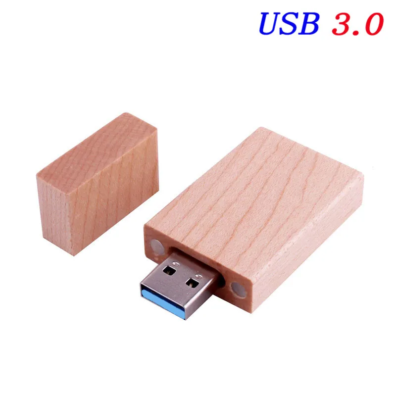 JASTER USB 3,0(более 10 шт. бесплатный логотип) деревянный USB флэш-накопитель USB+ коробка Флешка 4 г 16 г 32 г 64 г Пользовательский логотип фотография свадебный подарок - Цвет: F