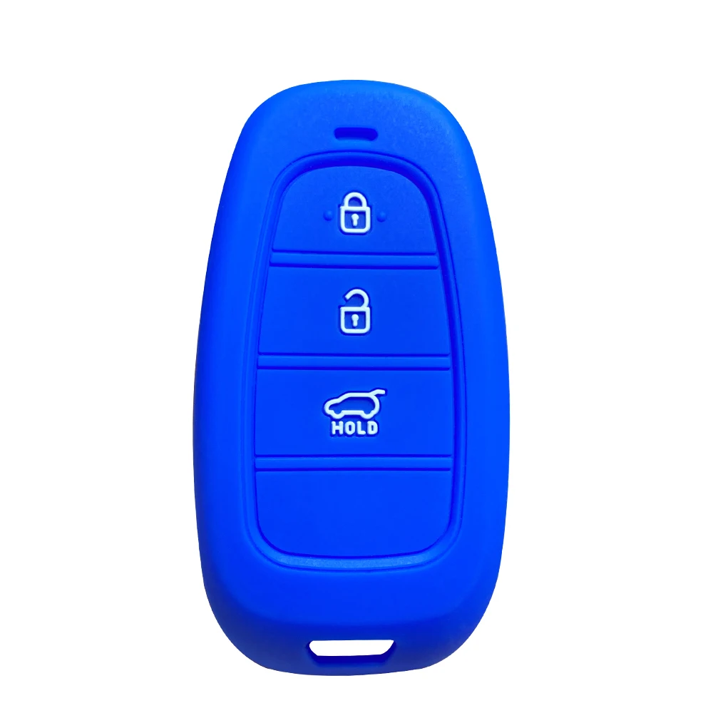 Silicone Car Key Case Cover for Hyundai Santa Fe Tucson NEXO NX4 Atos Prime Solaris i30 Remote Smart Car Accessories key case key case cover car key shell