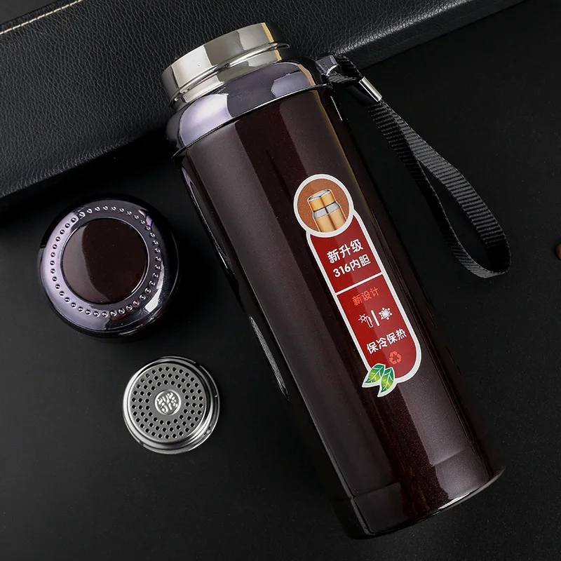 Thermos Cup Stainless Steel Portable Vacuum Flask Camo Sports Outdoor Large  Capacity Water Bottle Leak-proof Hanging Rope Cup - Vacuum Flasks &  Thermoses - AliExpress