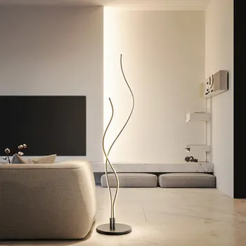 

Postmodern LED Pattern Floor Light Fixtures Living Room Bedroom Bedside Floor Lamp Indoor Decorative Loft Standing Lamp Lighting