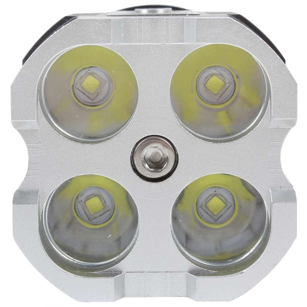HD-1401 Light Waterproof 2800 Lumens 4 x XM-L2 U2-1A LED Power & Mode Digital Display Torch