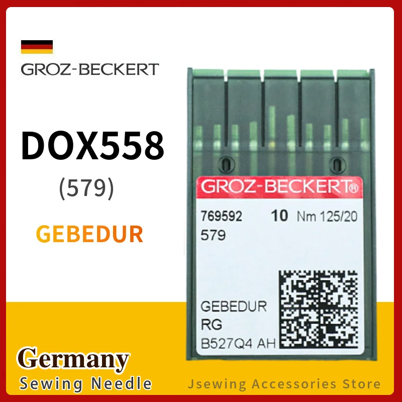 

10 шт., DOX558, геймпад, термостойкие титановые иглы Groz-Beckert для швейной машины, JUKI MEB-3200 BROTHER 980 Durkopp 558