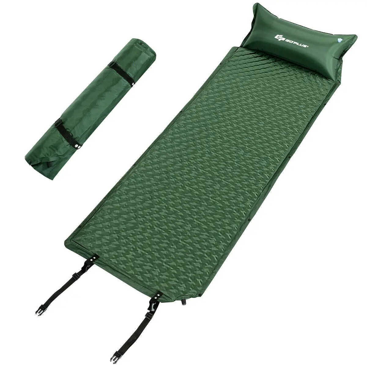 

Self Inflating Sleeping Pad Comfortable Foam Camping Mat Air Mattress w/ Bag