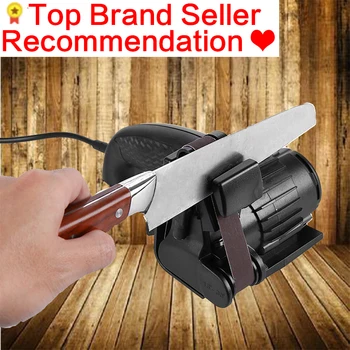 

15 degree Electric Knife Sharpener 1000 grit grinding belt Fixed angle sharpener adge apex sharpening professional kitchen tools