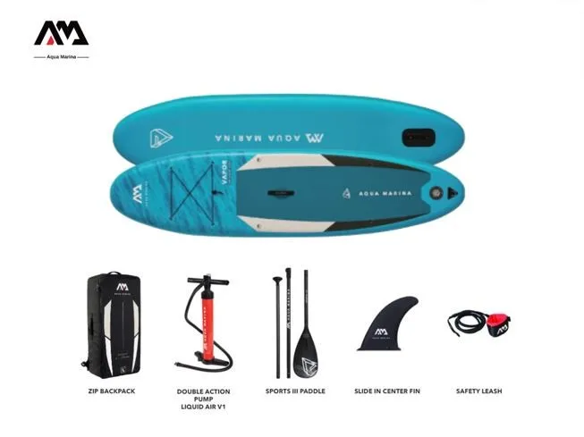 Aqua Marina 2021 VAPOR stand up paddle board sup surfing inflatable board water sport surf paddle holder 315 x 79 x 15cm