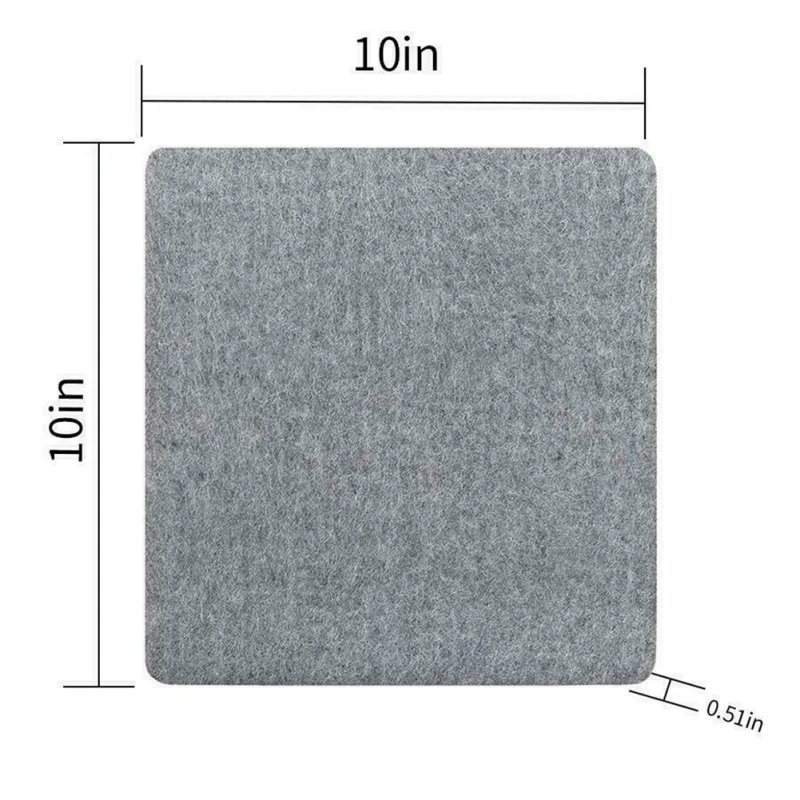 Войлочный коврик для прижима гладильной доски с высокой температурой, войлочный вариант гладильной доски, войлочный домашний коврик для Прижима - Цвет: A-10x10inch