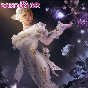 

DokiDoki-SR Game Identity V Vera Nair Cosplay Women Dress White Girls Costume Vera Nair Identity V Cosplay Game