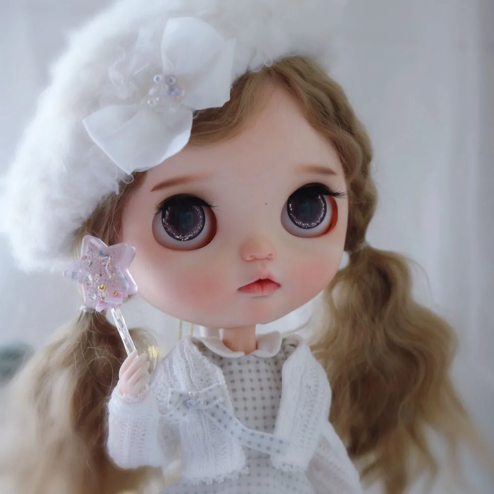 1/6 blyth кукла игрушка bjd совместное тело белый с кожей яркими глазами макияж 19