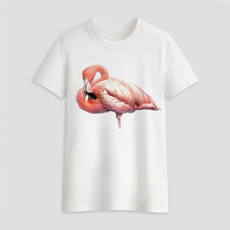 Summer Casual Women T shirts Flamingo Printed Fashion clothing Harajuku Casual Korean Style Tops female Tee