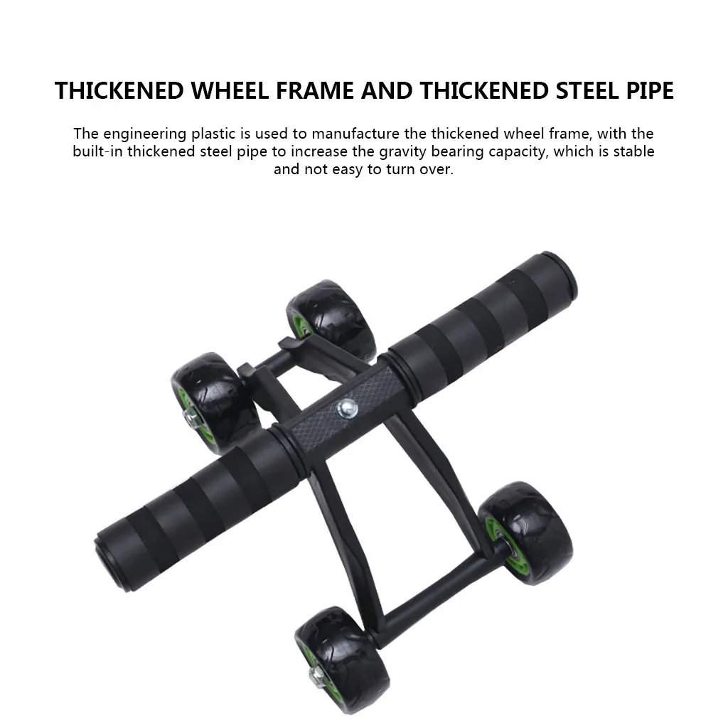 HIINST 4 rollers Ab Roller abdominal muscle training machine home gym machine belly equipment Home Sport Training Equipment 427