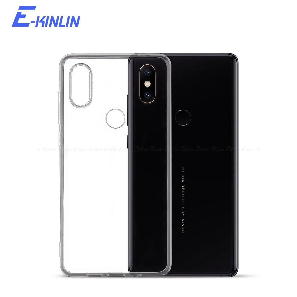Силиконовый ультратонкий прозрачный мягкий полный чехол для Xiaomi Mi Play Mix Max Note 2 2S 3 4
