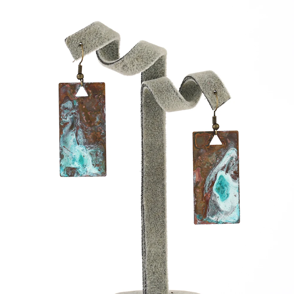 

2019 new design rectangle dangle earring