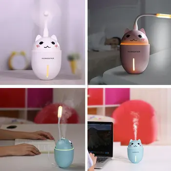 

Creative Cute Pet Humidifier Usb Home Quiet Office Cartoon Mini Three-in-one Humidifier