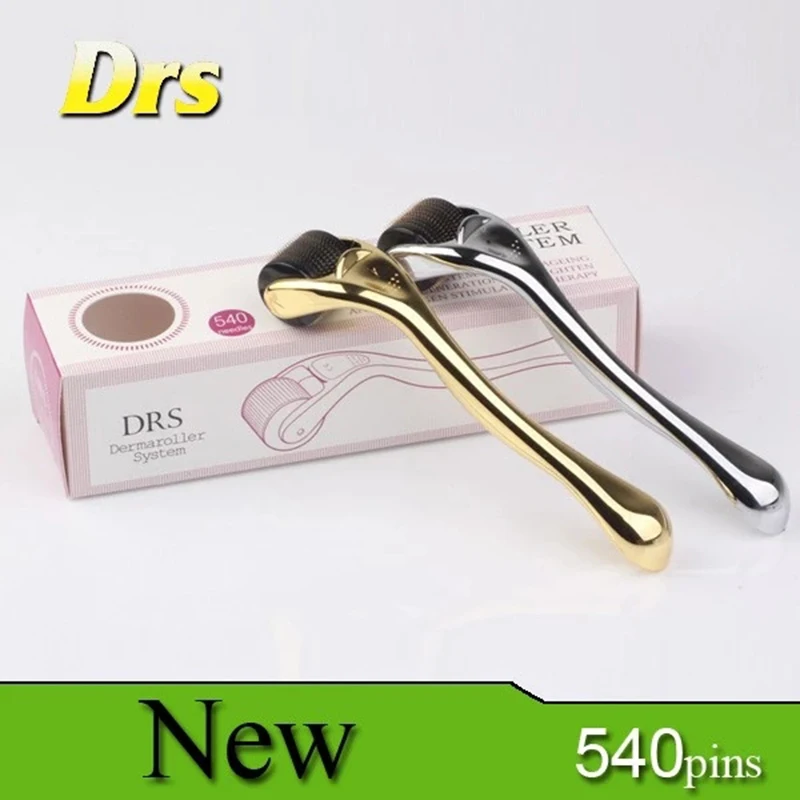 Micro Needle Roller Pen Derma Roller 540 Needles Titanium Mezoroller Microniddle Roller for Skin Care Hair-loss Treatment