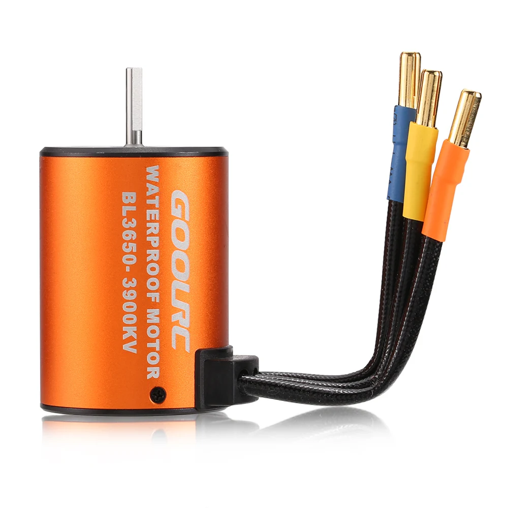 

3650 3900KV Waterproof Brushless Motor for 1/10 RC Car HSP 94123 HuanQi 727 FS Racing 53625/53632