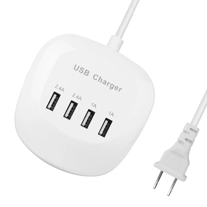 

Multiple USB Wall Charger 2.4A 4 Port USB Travel Adapter All In One USB Charger Plug Travel Phone Charger For IPhone IPad Huawei