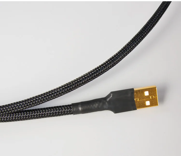 Кабель сигнала USB fever, немецкий, посеребренный, на основе провода, 2,0, звуковая карта, передача данных, линейный декодер, USB A type-USB B type