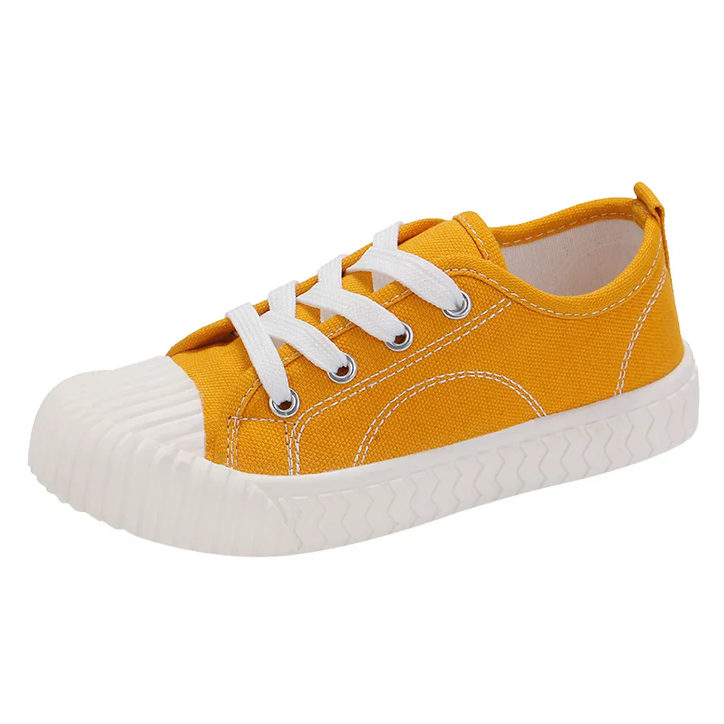 Toddler Infant kids shoes Boys Girls Baby Shoes Solid Flat Canvas Sneakers Footwear chaussures enfant fille детская обувь#B40