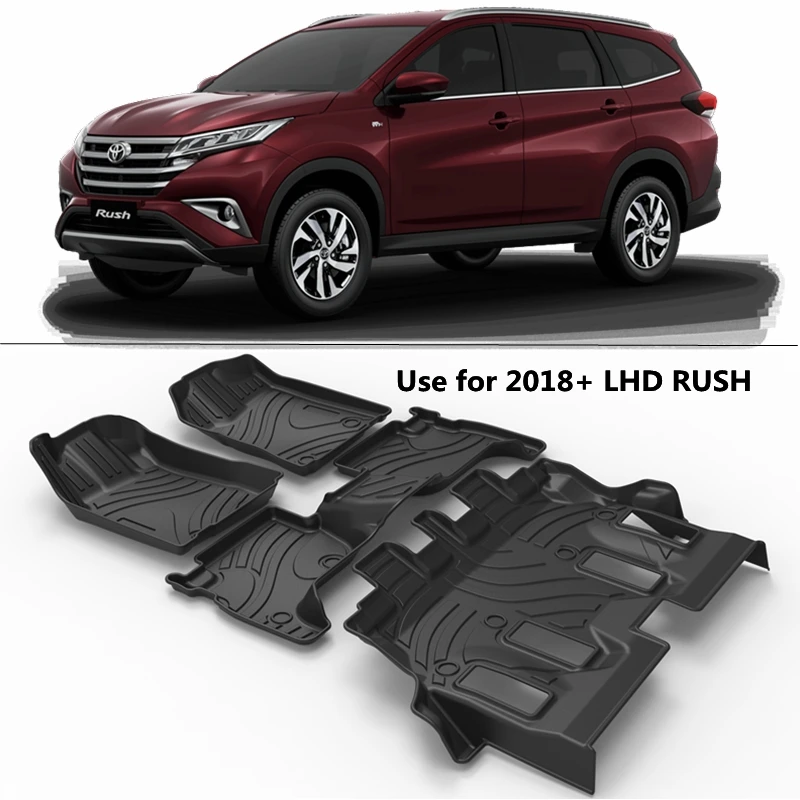 Use for 2018+ TOYOTA RUSH car carpet AllWeather ar Floor Mat Fit