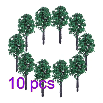 

100Pcs 4cm Sandboxie Model Trees Micro Landscape Decoration For Roadsides Diy Tree Miniatures Landscape Decor - Green