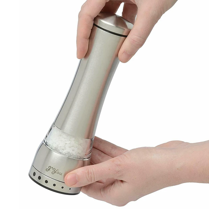 Manual Sea Salt Pepper Mill Stainless Steel Solid Particle Hand Grinder Portable Kitchen Spice Tool
