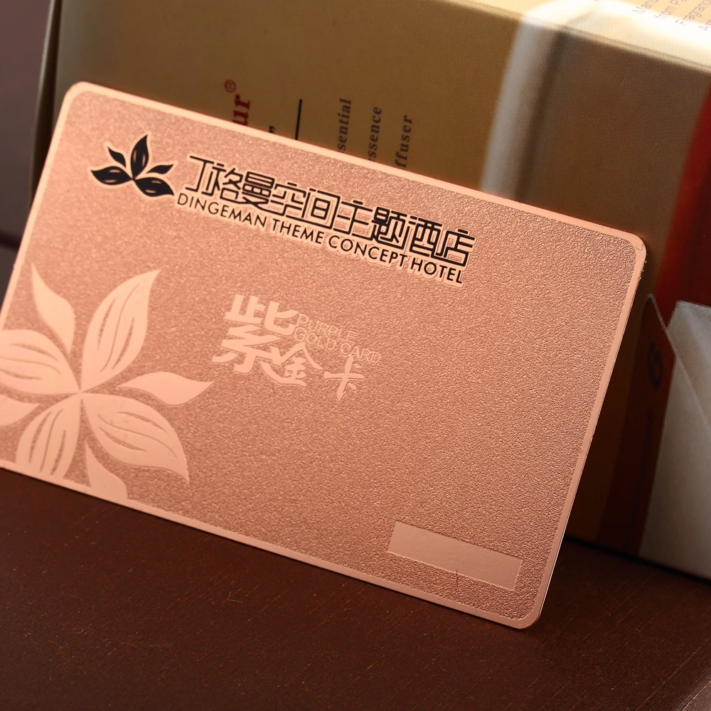 Personalized watch laser engraved quality cataphoresis black stainless steel business metal card