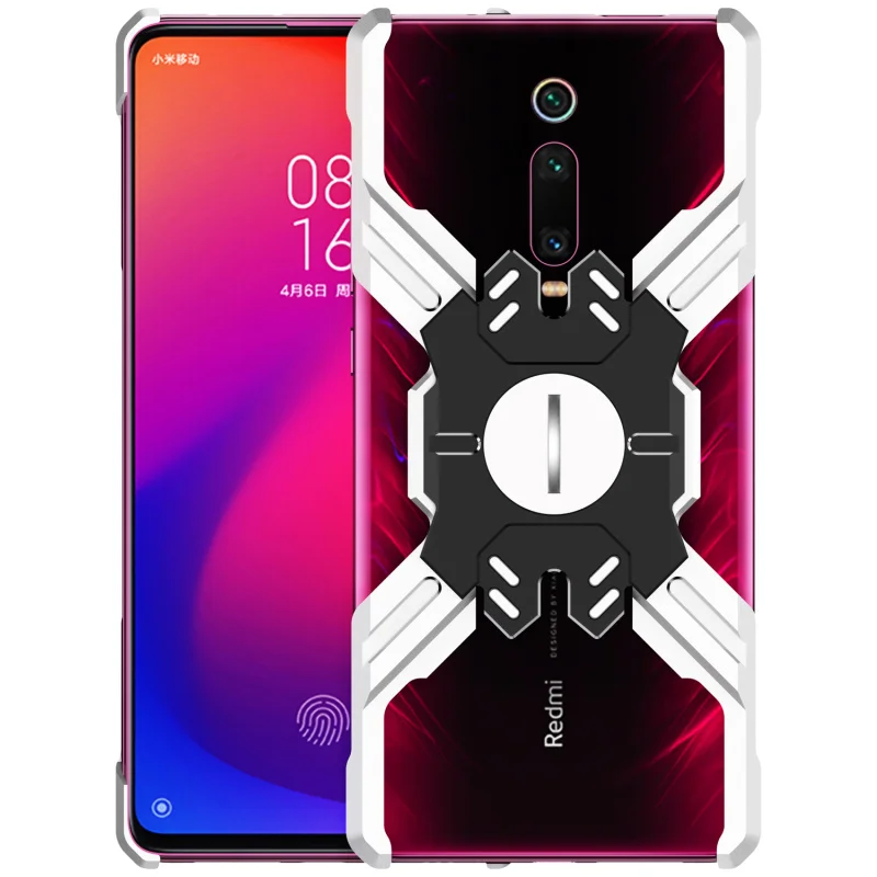 Герой Marvel Elements Алюминиевый металлический бампер чехол для Xiao mi Red mi K20/Pro/mi 9 T/mi 9 T/Pro тонкий жесткий ударопрочный чехол Сумка-бампер - Цвет: Серебристый