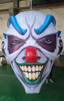 

Stock Halloween decoration inflatable clown face for Halloween party