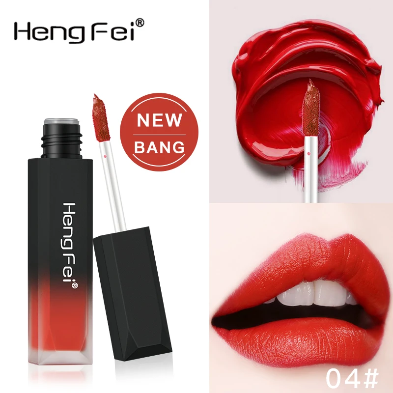 New Cosmetics Velvet Matte 6 Color Liquid Lipstick Waterproof Non Stick Cup Lip Glaze Moisturizing Lipstick