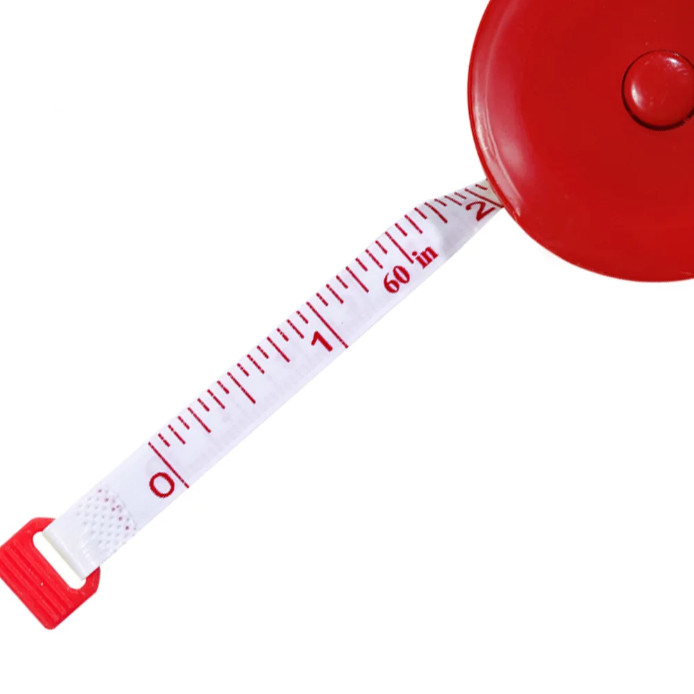 2pcs 60 Blue Red Retractable Sewing Tailor Cloth Measuring Ruler Tape Measure