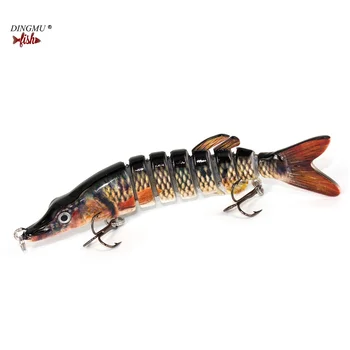 

New! Fishing Lures Quality Hard Baits 8 Segments Jointed Bait 12.5cm 21g Swimbait Lifelike Wobblers Fishing Tackle For Pike