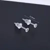 100 Set Hypoallergenic Simple Plastic Earrings Clear Ear Pins Needle and Resin Earring Backs DIY Ear Accessories 6