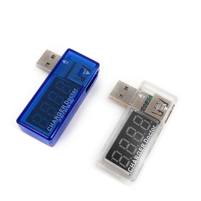 Мини USB зарядное устройство в виде доктора USB Вольтметр Амперметр смарт, электроника цифровой мобильный мощность зарядки тока тестер напряжения метр