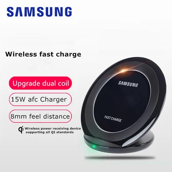 

Samsung S10 Plus Wireless Charger Original AFC 15W fast Charge Pad With EU Plug For Galaxy S8 S7 Edge S9+ S20 Note 7 8 9 plus 10