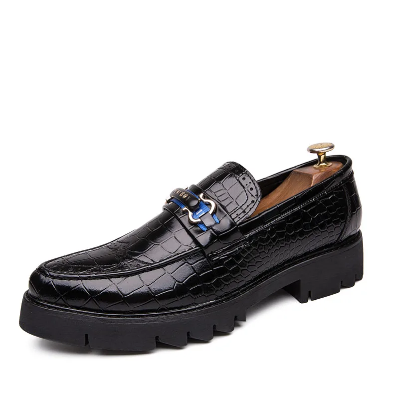 

New style men's shoes with thick soles, casual shoes, men's shoes with pointed toes, taller shoes, party shoes, black shoes, fas
