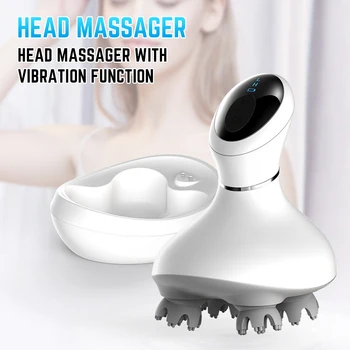 

Electric Head Massage 3D Stereo Massage Scalp Massager Prevent Hair Loss Body Deep Tissue Kneading Vibrating Health Care