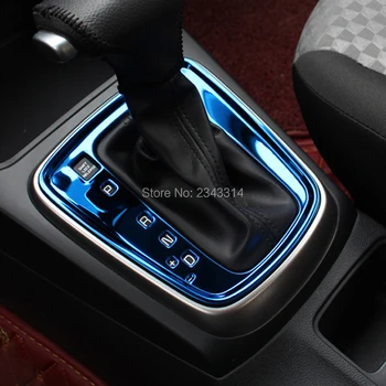 

For 2017-2019 Kia Rio 4 X-Line Interior Moulding Console Gear Shift Box Panel Cover Frame Trim Stainless Steel Car Accessories