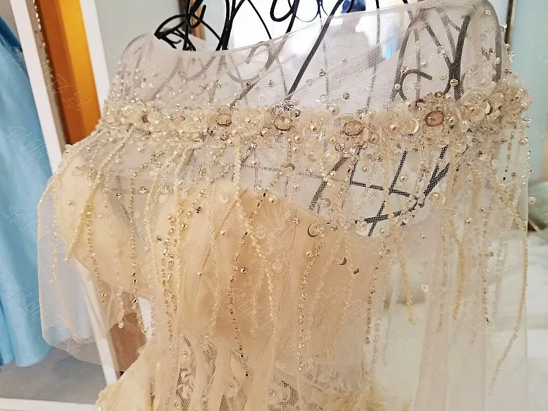 Цветы хрусталь бисер Тюль Свадебные платья Половина рукава Vestido De Noiva Princesa Luxo свадебное платье pakaian pengantin