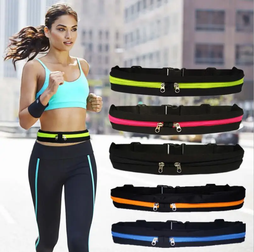 

Free DHL 100pcs Cellphone Bag Running Waist Bag Pocket Jogging Portable Waterproof Cycling Outdoor Phone Pack Belt Bags