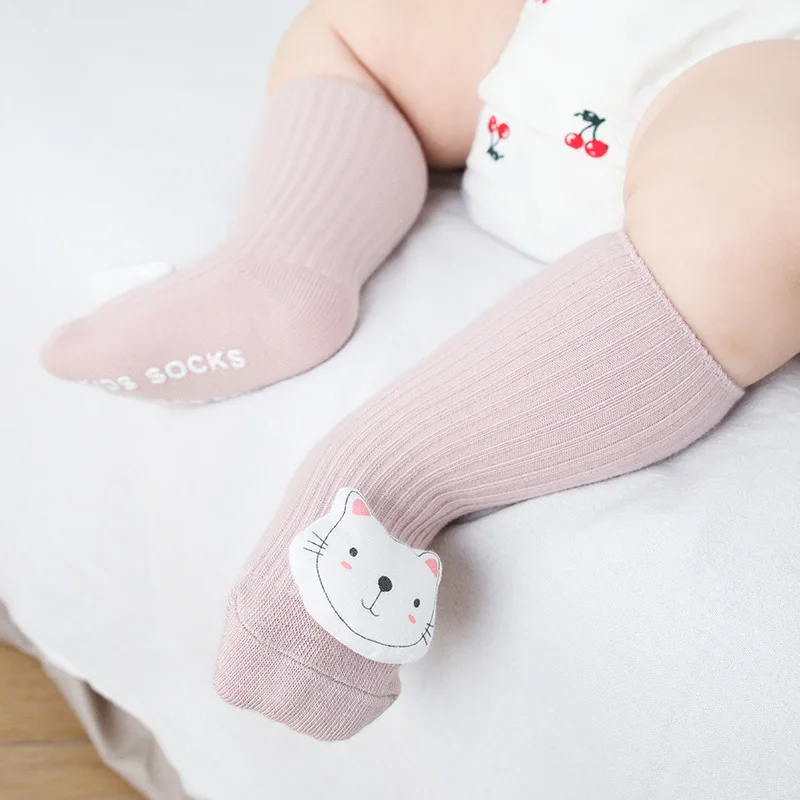 

Children's Socks Girl Anti-slip Newborn Baby Cheap Stuff Toddler Infant Autumn Winter Kids Cartoon Knee High Tube Socks Cotton
