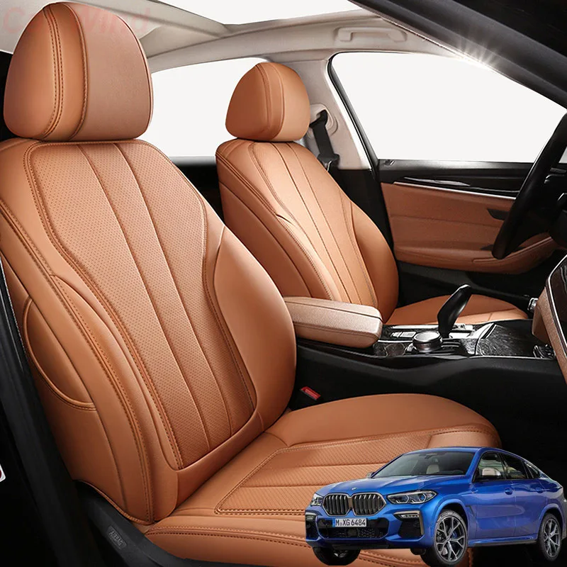 Leather Custom Car Seat Covers For BMW X6 2008 2009 2010 2017 2018 2019