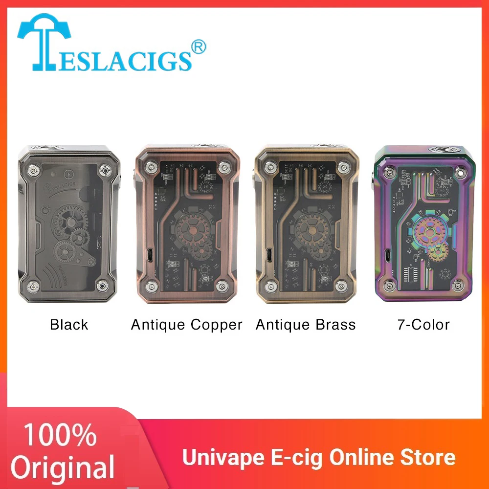 Оригинальный бокс-мод Tesla Punk 220W TC максимальная выходная мощность VW/ TC/ TCR подходит