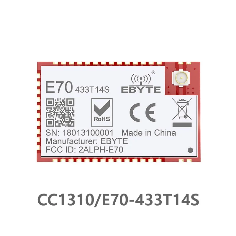 E70-433T14S CC1310 433 МГц 25 МВт Cdebyte двухъядерный Uhf беспроводной приемопередатчик