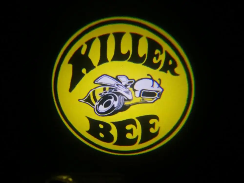 YY, 2 шт., высокое качество, для Dodge Challenger Scat Pack, Автомобильный светодиодный светильник с логотипом, дверной светильник с логотипом для Super Bee Scat Pack 392 1320 - Испускаемый цвет: B5