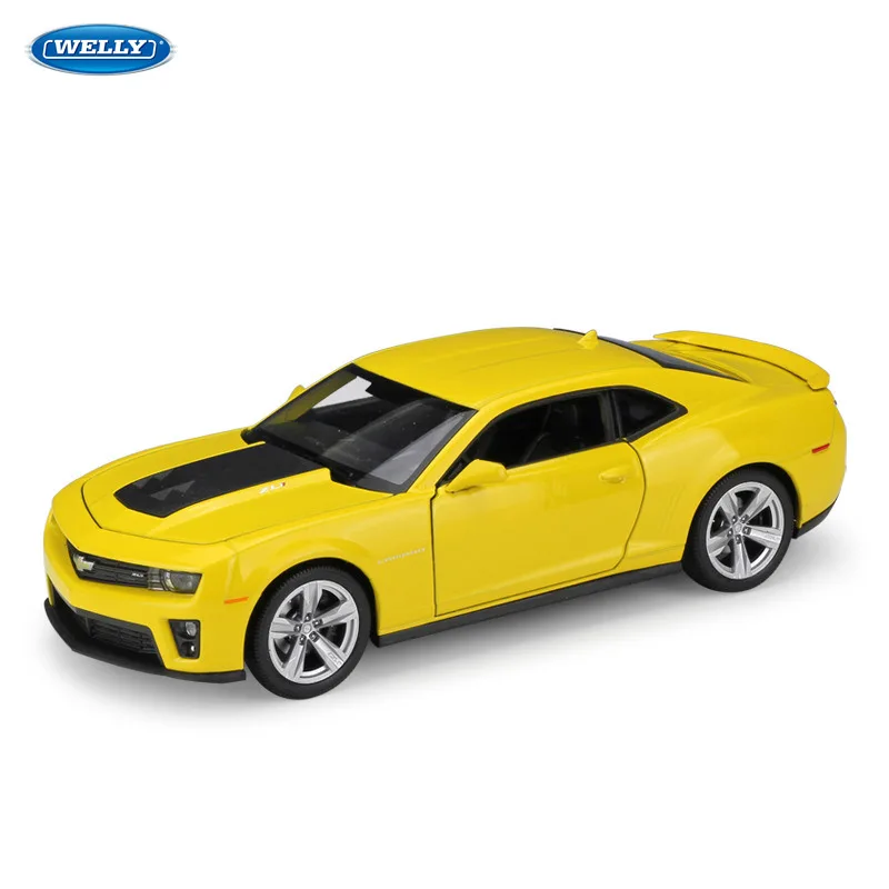 

WELLY 1:24 Chevrolet Comalo ZL1 sports car machine Simulation Alloy Car Model Collection toy tools